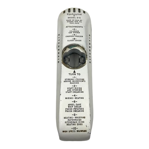 Vintage Kitchenaid Hobart 3-C Top Handle Cover and Screws Replacement Part - Picture 4 of 11